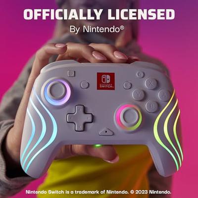 Nintendo Switch White Afterglow Wave Wireless Controller