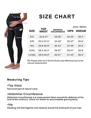 POSHDIVAH Women's Maternity Workout Leggings Over The Belly