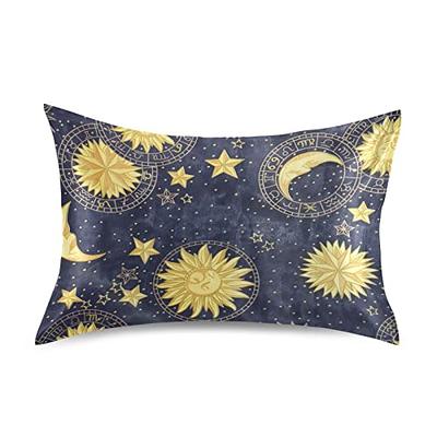 Sun Moon Stars Pillow Covers Silk Pillowcase for Hair and Skin Soft  Breathable Smooth Cooling Satin Pillowcase Standard Size Pillow Case for  Bed Bedroom Women Boys Girls (20x30 Inch) - Yahoo Shopping