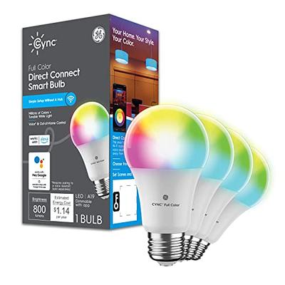 meross Smart Light Bulb, Smart WiFi LED Bulbs Compatible with Apple HomeKit,  Siri, Alexa, SmartThings, Dimmable E26 Multicolor 2700K-6500K RGBWW, 900  Lumens 60W Equivalent, 4 Pack