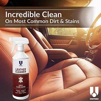 UNITERS Leather Cleaner Foam Solution - Leather Care Stain Remover &  Cleaner for Car Interior - Car Leather Seat Cleaner, Faux Leather,  Furniture, Handbags, Upholstery, Shoes & More 500ml 16.9 oz - Yahoo Shopping