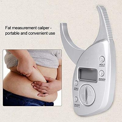 Body Fat Caliper, Portable Digital LCD Fat Tester Skin Fold Test