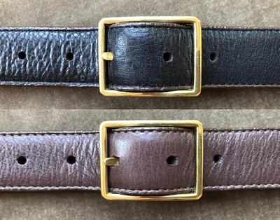 Classic Black Faux Leather Sqaure Buckle Belt