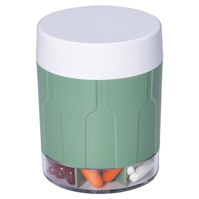 Vitamin Bottle Organizer Supplement Organizer With 7 Large Compartments,  Medicine Pill Dispenser With Two Lids, Pill Storage Container For Monthly  Medication - Temu Mexico