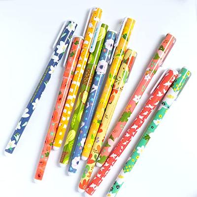 Cooapen 10 Pieces Cute Pens Cartoon Flower Pattern Pens Colored Gel Pen  0.5mm Fine Point Assorted Color Gel Ink Pens for School Office Kids  Students Present - Yahoo Shopping