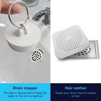 Hair Catcher Shower Drain(4 Pack), Bathtub Drain Cover, Sink Tub