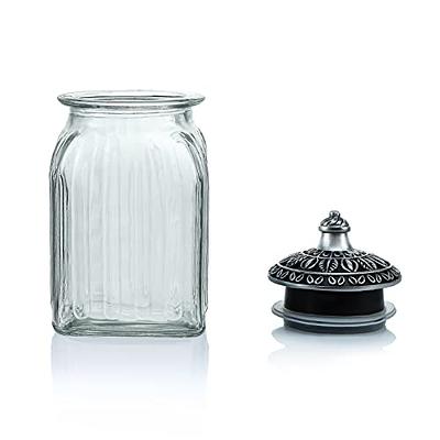 260ml Glass Candy Jar Clear Nuts Sugar Cube Fruit Dessert Storage Jar  Household with Lid Jewelry Swab Box Kitchen Container New - AliExpress