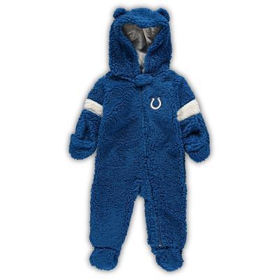 Indianapolis Colts Newborn Allover Print Raglan Full-Zip Jumper