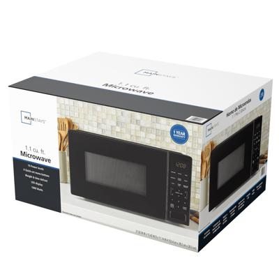 Mainstays 0.7 cu. ft. Countertop Microwave Oven, 700 Watts, Black, New