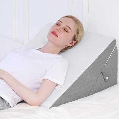 Bed Back Wedge Pillow - 12 Inch Incline Bed Rest for Sitting Up