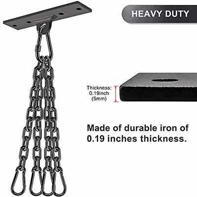 Dolibest Heavy Duty Boxing Punching Bag Chain, Wall Mount Ceiling Hooks for  Boxing& MMA, Wood Beam Holder with 4 Chains and 4 Carabiners, 4 Wood Screws  for Wooden Sets (Black) - Yahoo Shopping