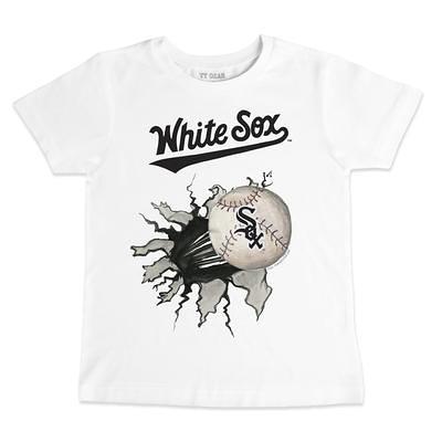 Toddler Tiny Turnip White Houston Astros Baseball Tear T-Shirt