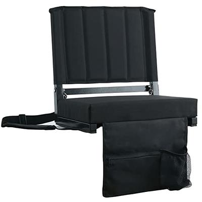 Ozark Trail Comfortable Soft Foam Stadium Cushion, Multi-Purpose Seat  Cushion, Black