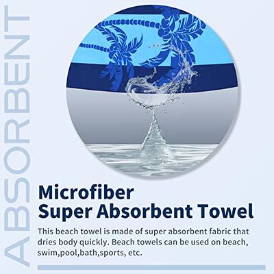 Beach Towel Oversized, Microfiber Bath Towels, Extra Large Swim