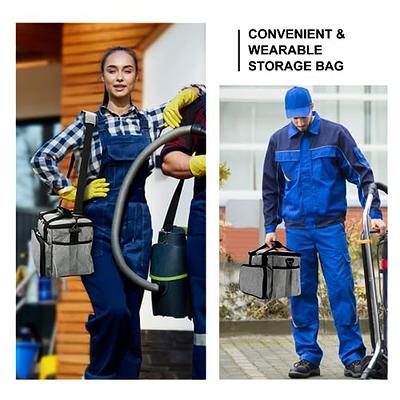 LoDrid Large Wearable Cleaning Caddy Bag with Detachable Divider