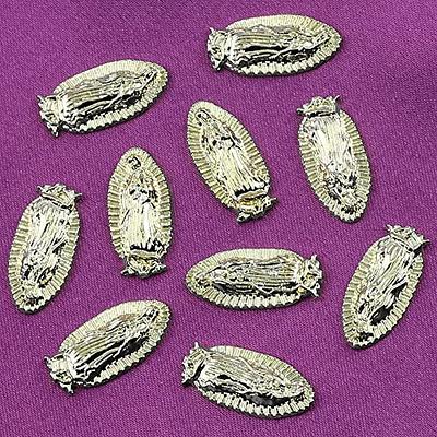 50 Pcs 3d San Judas Nail Charm Virgin Mary Nail Gems Shiny Zircon