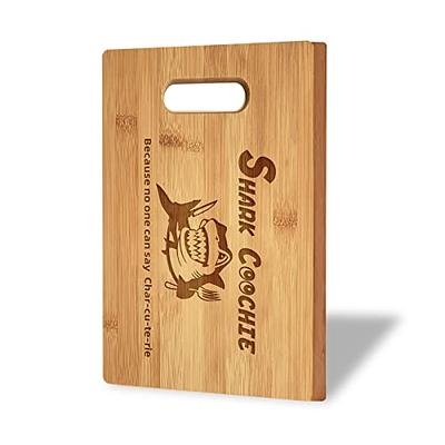  YUSOTAN Rubber Wood Cutting Board with Handle