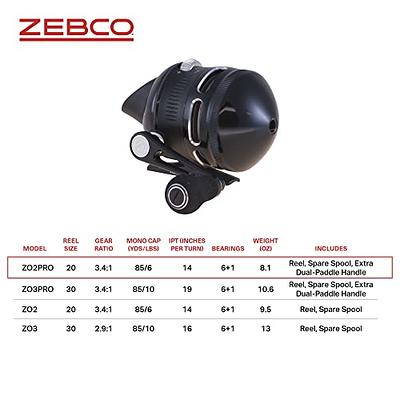 Zebco Omega Pro Spincast Fishing Reel, 7 Bearings (6 + Clutch), Instant  Anti-Reverse with a Smooth Triple-Cam, Dial-Adjustable Disk Drag, Powerful  All-Metal Gears, Spare Spool, Size 20,Black - Yahoo Shopping