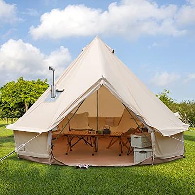 OneTigris COZSHACK Hot Tent, Large Spacious 4 Person Tent with Stove Jack,  Windproof Waterproof Tent for Wood Stove Bushcraft Camping Travel Truck