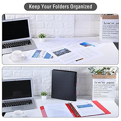 1-inch Basic 3-Ring-Binder with Pockets 1'' Flexible -Binder for School  Holds 200 US Letter Size Sheets for Office Use, 4 Color Assorted, Pack of  4
