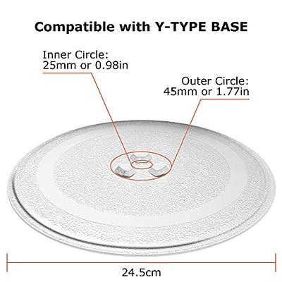 Generic 9.6 Inch Microwave Plate Spare Microwave Dish Durable