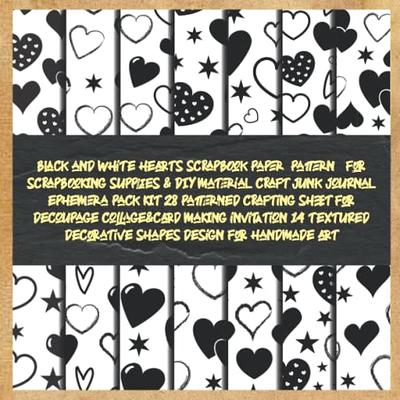 black and white scrapbook paper designs