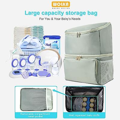  Momcozy Breast Pump Bag Diaper Bag Tote, Detachable