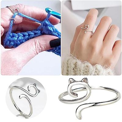 New loop style knitting crochet tension ring