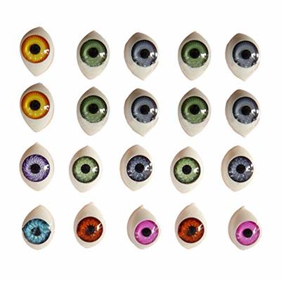  100PCS Brown Plastic Safety Screw Eyes Craft Eyes