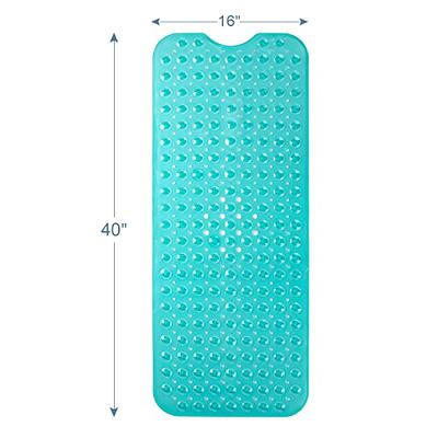  Gorilla Grip Patented Shower and Bathtub Mat, 21x21, Small  Square Shower Stall Floor Mats with Suction Cups and Drainage Holes,  Machine Washable and Soft on Feet, Bathroom Accessories, Clear : Home