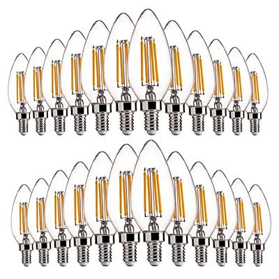 Emotionlite LED Light Bulbs, Dimmable Candelabra Bulbs, E26 Base
