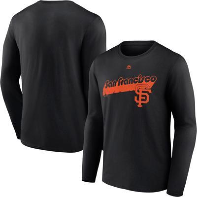 Men's Majestic Black San Francisco Giants Walk-Off Long Sleeve T