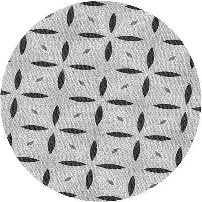 Geometric Black/White Area Rug Ebern Designs Rug Size: Runner 2' x 8