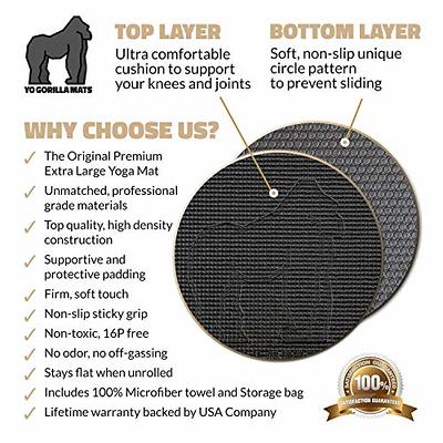 Gorilla Mats Premium Extra Large Exercise Mat – 9' x 6' x 1/4 Ultra  Durable, Non-Slip, Workout Mat for Instant Home Gym Flooring – Works Great  on Any