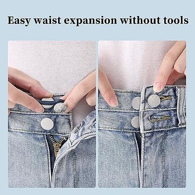 Sarkoyar Adjustable Metal Buttons for Dress Pants Retractable Waistband  Button Extenders Jeans Easy Solution Expanding Waistbands Without C - Yahoo  Shopping