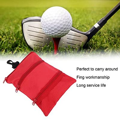 OUKENS Golf Tee Bag, 8 x 6.6in Cloth Golf Tee Pouch Portable Zipper Golf  Ball Bag Multi Pocket Golf Tee Hand Bag with Clip for Men Women (Red) -  Yahoo Shopping