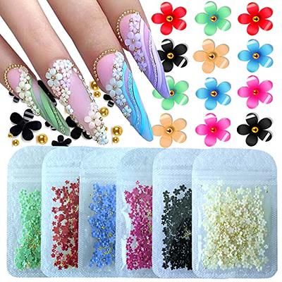 70pcs Valentines Red Rose Nail Charms White Flower Nail Art