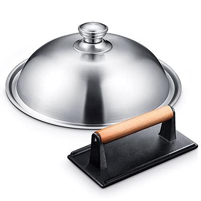 ZOOFOX Melting Dome & Burger Press for Griddle, 12 Stainless