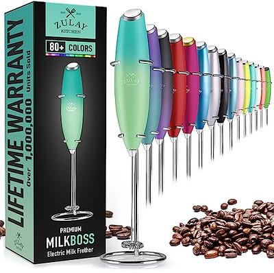 1pc Pink Handheld Milk Frother, Mini Electric Battery Operated Stainless  Steel Drink Stirrer, Portable Whisk Perfect For Coffee, Latte, Cappuccino ( battery Not Included)