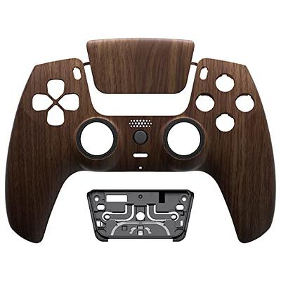 eXtremeRate Wood Grain Soft Touch Replacement Touchpad Cover Compatible with PS5 Controller BDM-010 BDM-020 & BDM-030, Custom Part Touch Pad