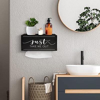 Cozee Bay Paper Towel Dispenser for Kitchen & Bathroom (Black)