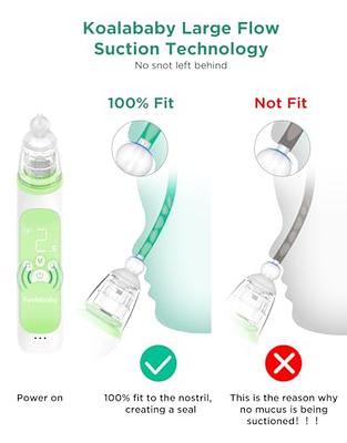 Grownsy Baby Nasal Aspirator | Baby Nose Sucker | Baby Nose Cleaner, Automatic Booger Sucker for Baby, Rechargeable, with Pause & Music