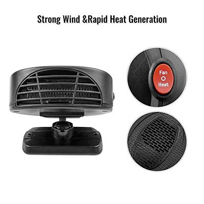2 IN 1 Portable 12V Fast Car Heater Windshield Defogger and