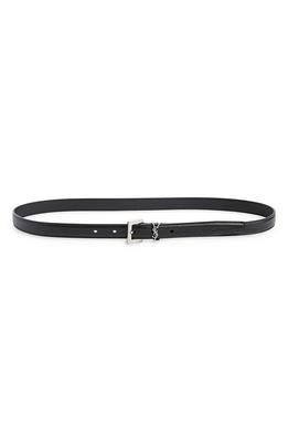 SAINT LAURENT Monogramme leather belt