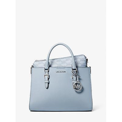 Charlotte Medium 2-in-1 Saffiano Leather and Logo Tote Bag