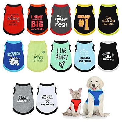 Summer Dogs Clothes Pet T Shirt Letter Dog Print T Shirts Soft Shirts  Sleeveless Apparel Pet Clothes For Small Medium Dog - Pet Supplies - Temu