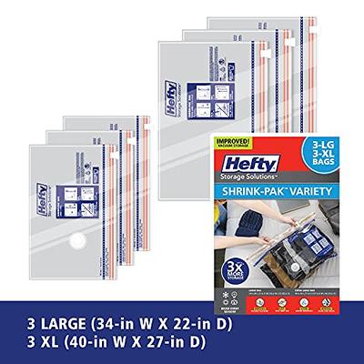 Hefty Shrink-Pak 6 Large Vacuum Storage Bags