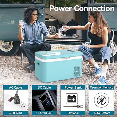 VEVOR 12 Volt Refrigerator, 58 Quart Car Refrigerator, Dual Zone Portable  Refrigerator,RV Refrigerator with 12/24V DC and 110-240V AC, Freezer Fridge  Cooler, for Car, RV, Camping and Home Use