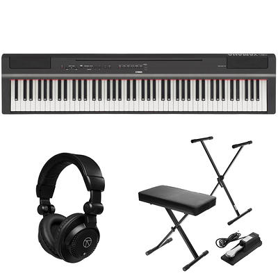 Yamaha P-225 88-Note Digital Piano, Black, w/Headphones, Stand