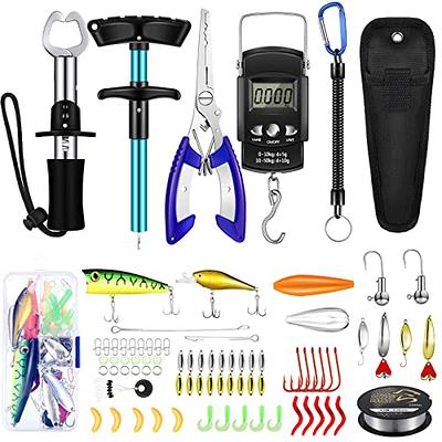 134 Pcs Fishing Tool Kit Fishing Gear and Equipment Fishing Pliers